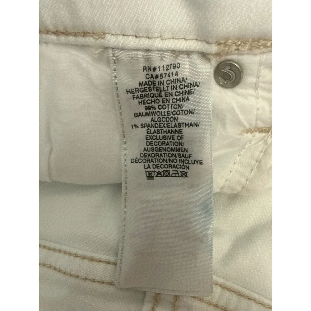 True Religion Rocco Relaxed Skinny Jeans Mens 31 Optic White 105011 NWT